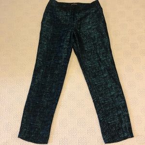 Express crop pants (green or taupe metallic)